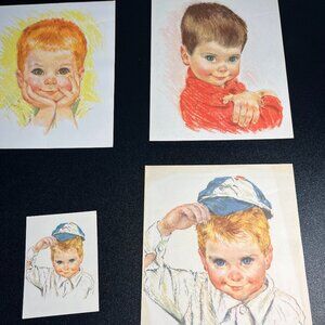 1960's Norther Paper Mills Little Boy Prints (4)